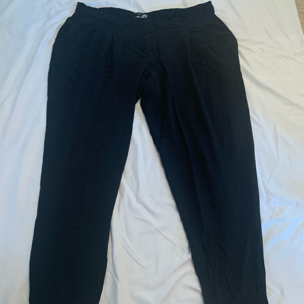 Eileen Fisher Black Angle Pant